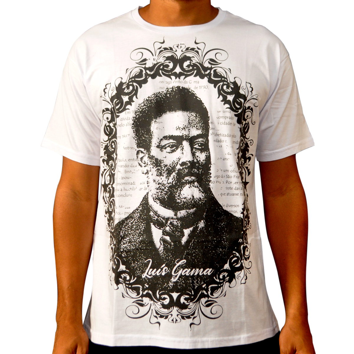 Camiseta Luís Gama - branca